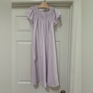 lake pajamas night gown flutter sleeve lavender color